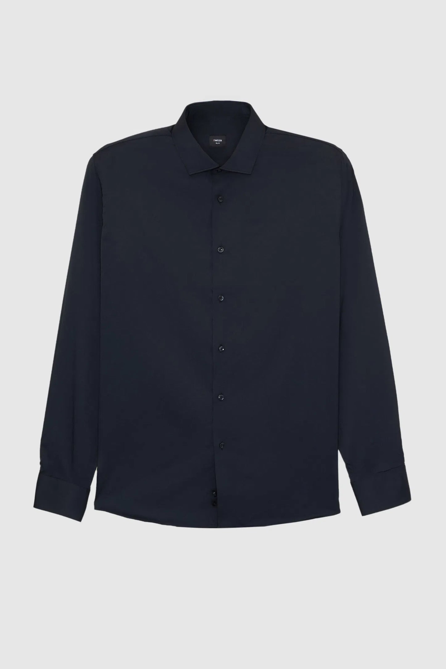 Tween Slim Fit Siyah Gömlek