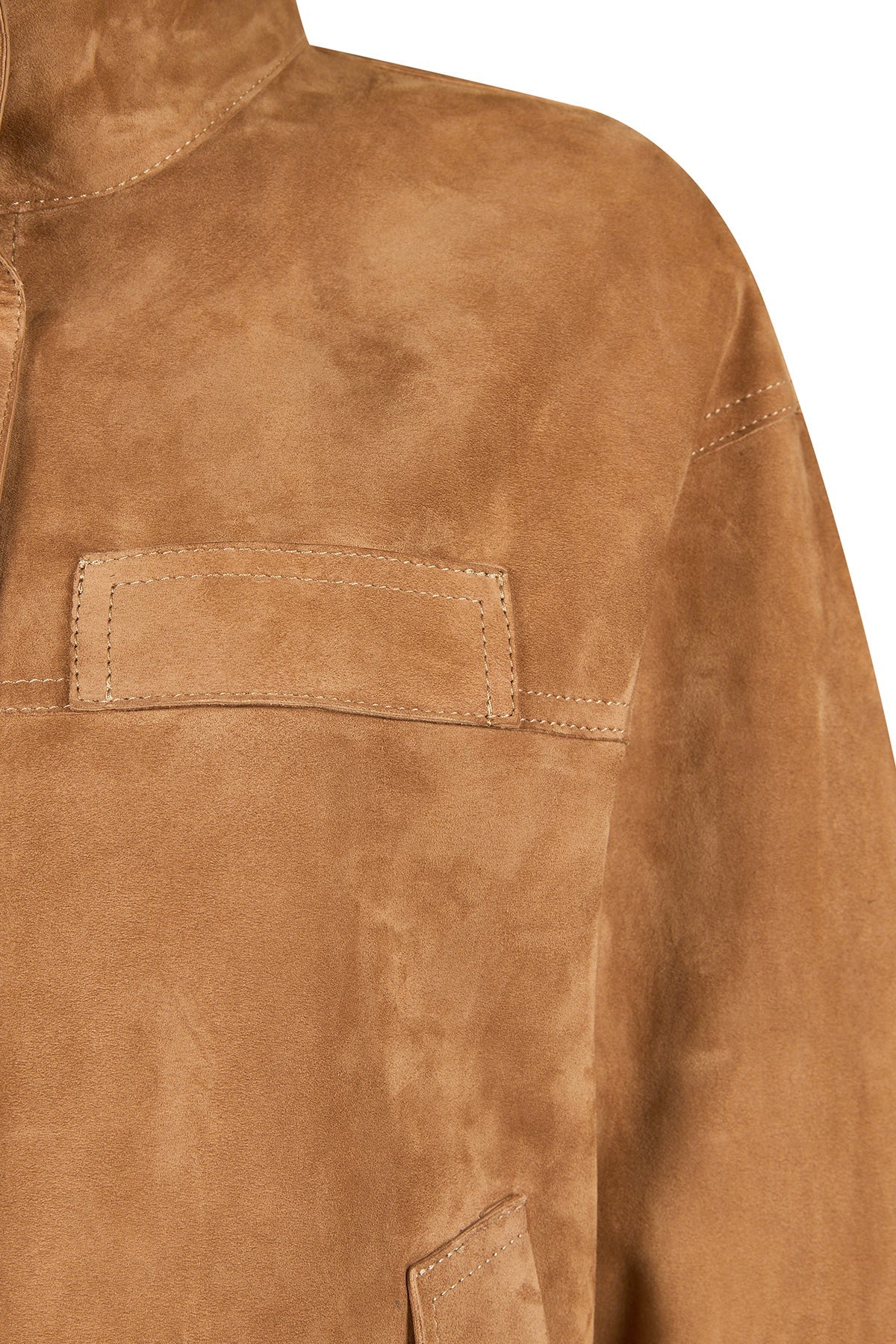 Sandiego Kadın Camel Oversize Süet Deri Ceket