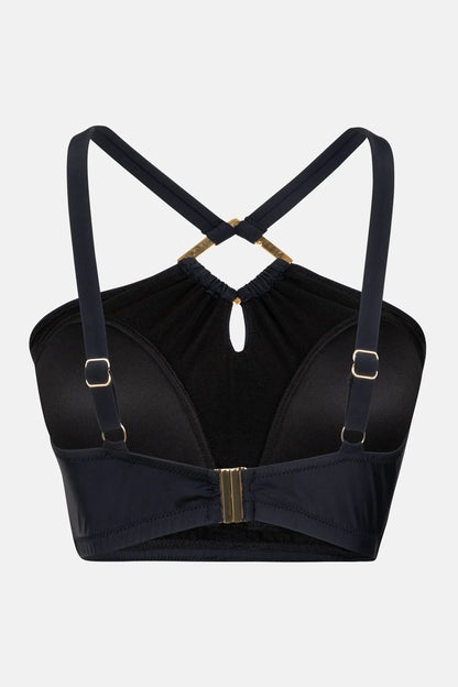 Siyah Korseli Toparlayıcı Bikini Üst