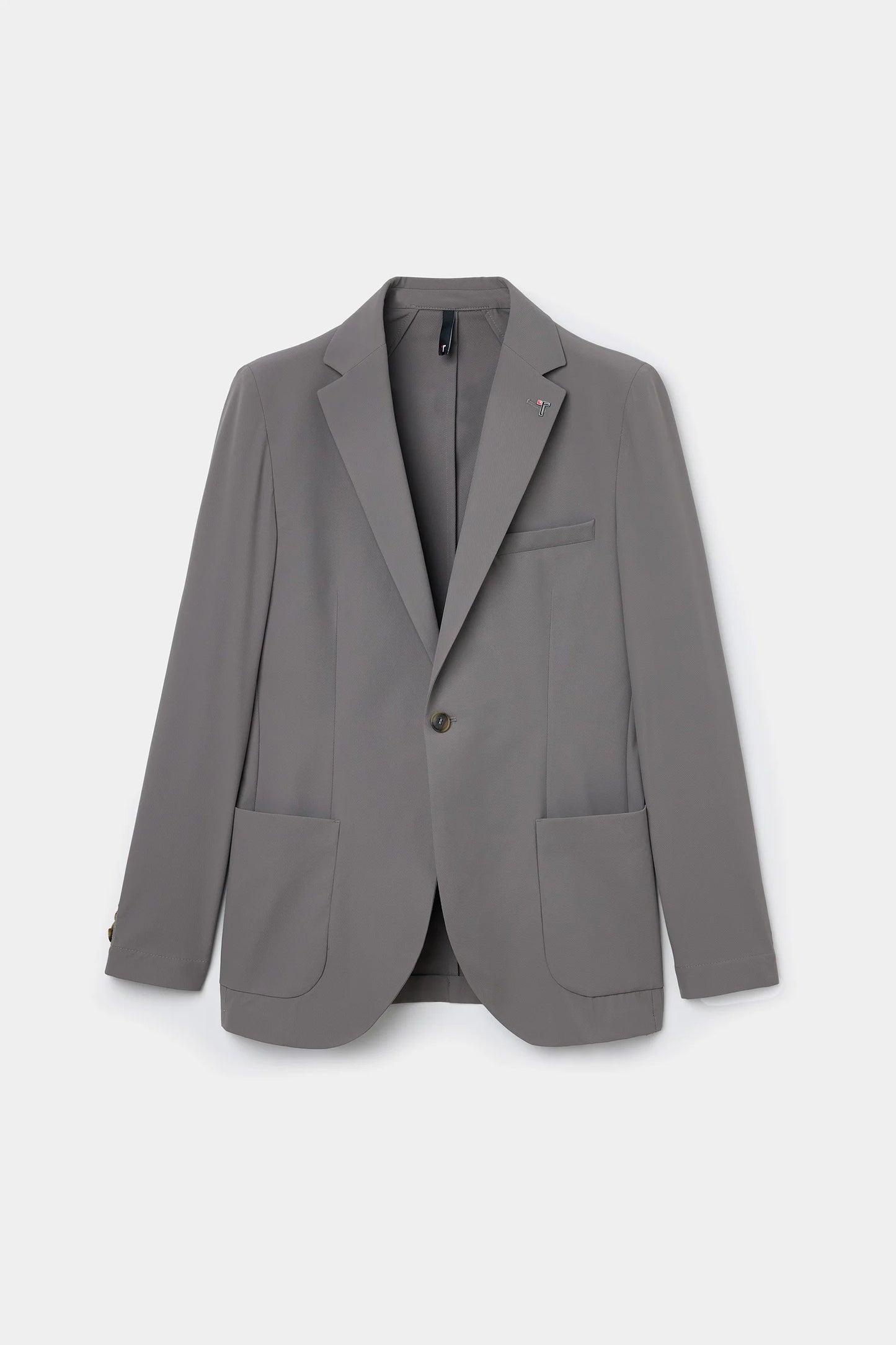 Tween Slim Fit Vizon Diyogonal Kumaş Ceket