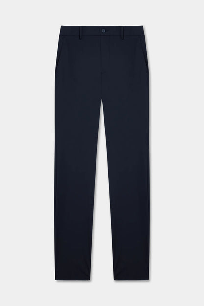 Tween Relaxed Fit (pilesiz) Lacivert Armürlü Kumaş Pantolon