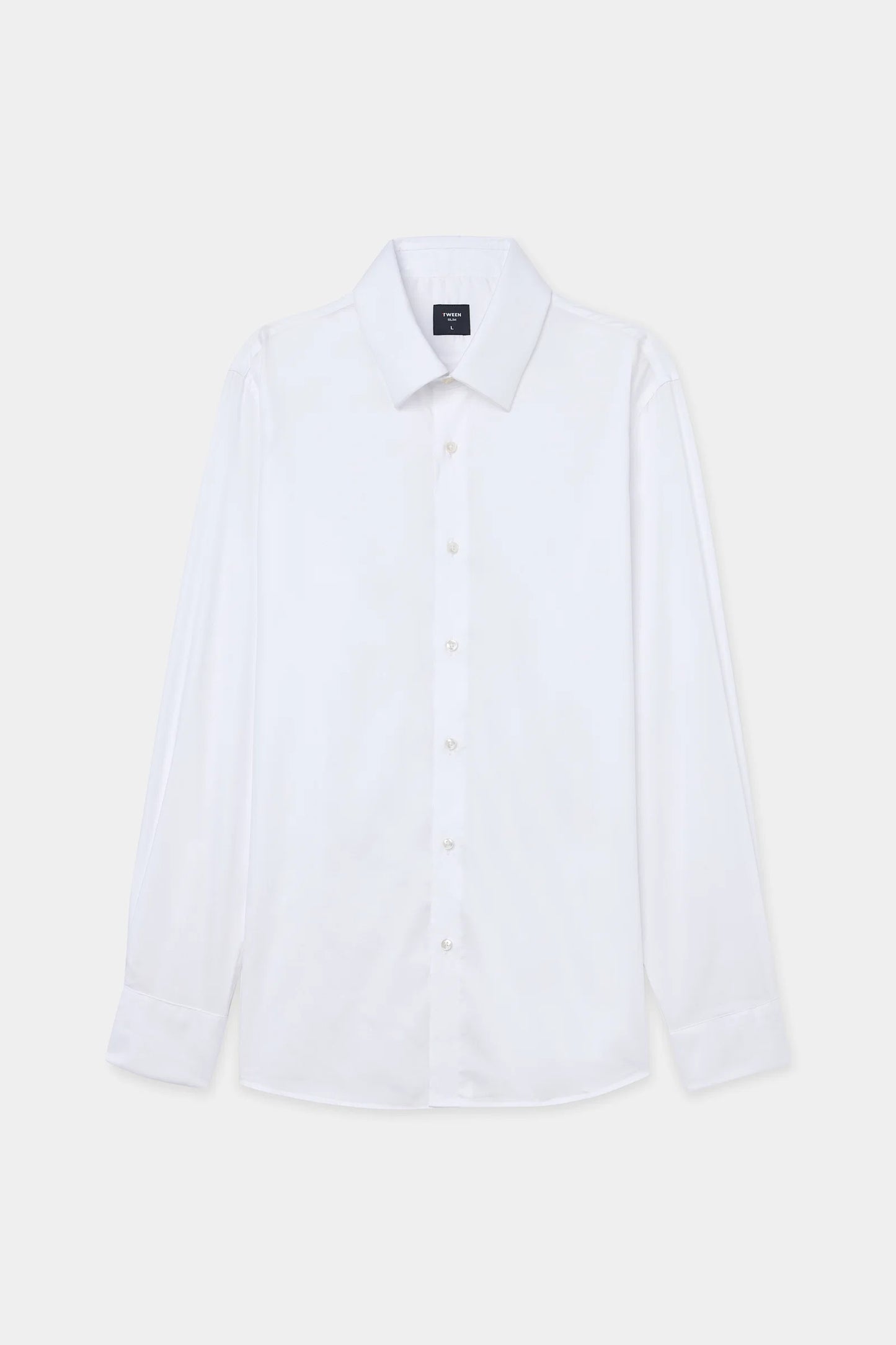Tween Slim Fit Beyaz Düz Gömlek