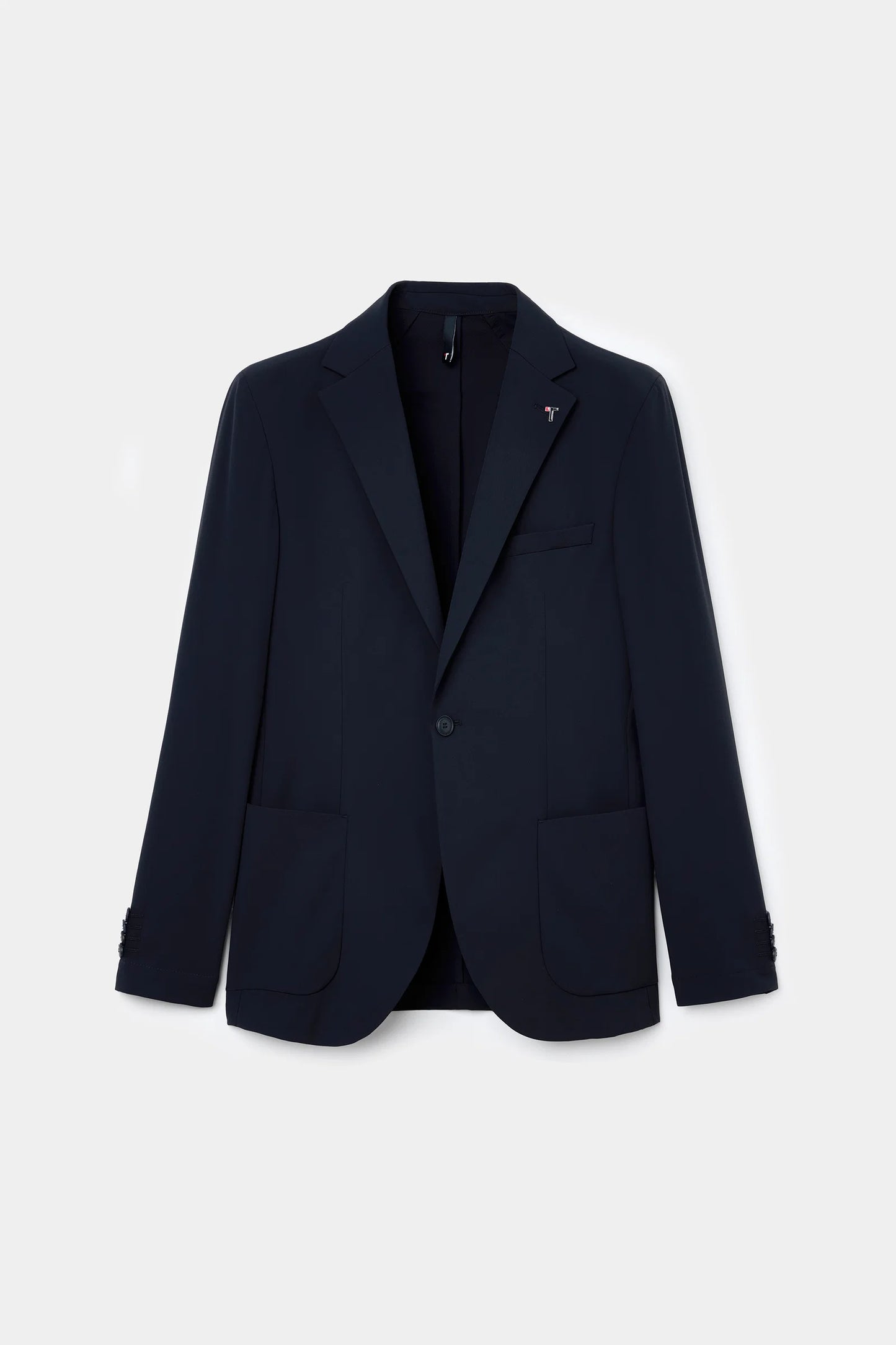 Tween Slim Fit Lacivert Diyogonal Kumaş Ceket