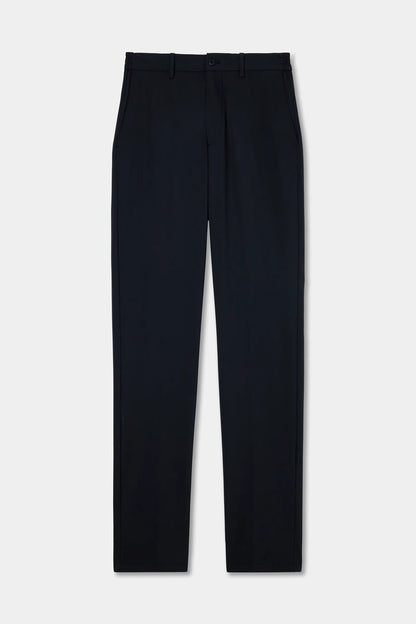 Tween Relaxed Fit (pilesiz) Siyah Düz Kumaş Pantolon
