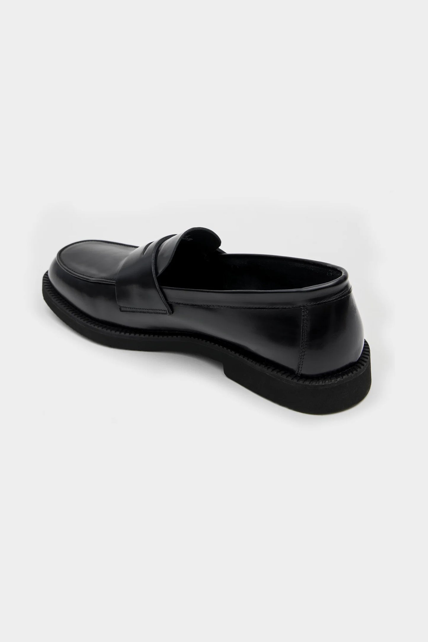 Damat Siyah Hakiki Deri Penny Loafer Ayakkabı