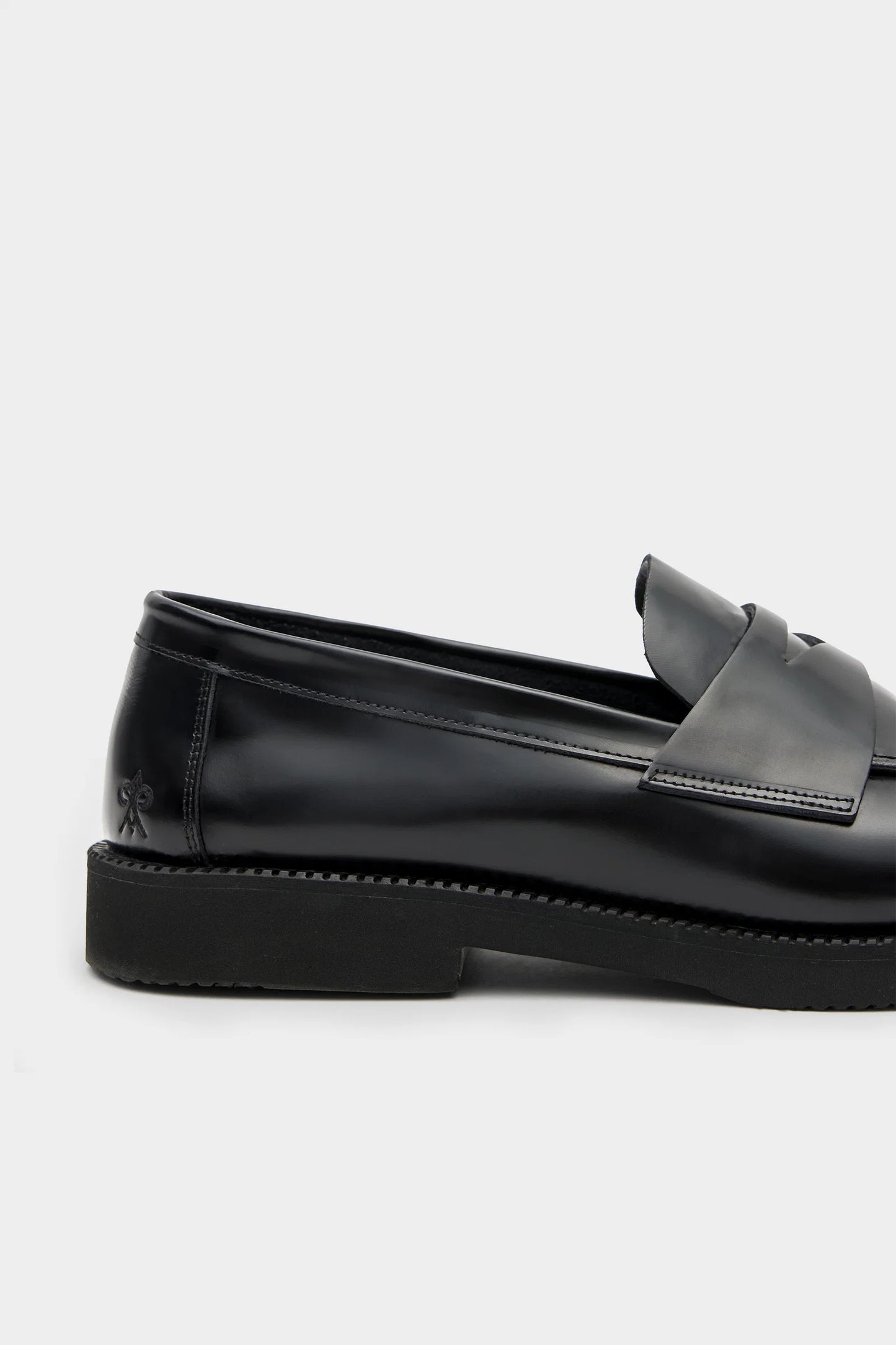 Damat Siyah Hakiki Deri Penny Loafer Ayakkabı