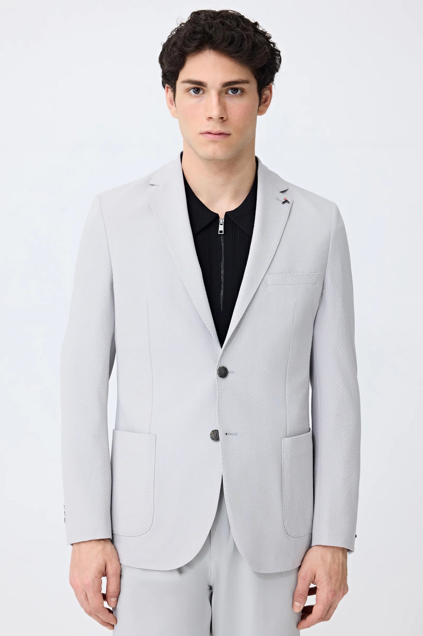 Tween Slim Fit Taş Armürlü Kumaş Ceket