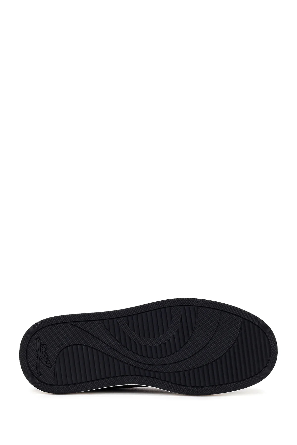 Erkek Lacivert Bağcıklı Kalın Tabanlı Süet Deri Sneaker