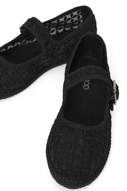 Kadın Siyah Tokalı Espadril