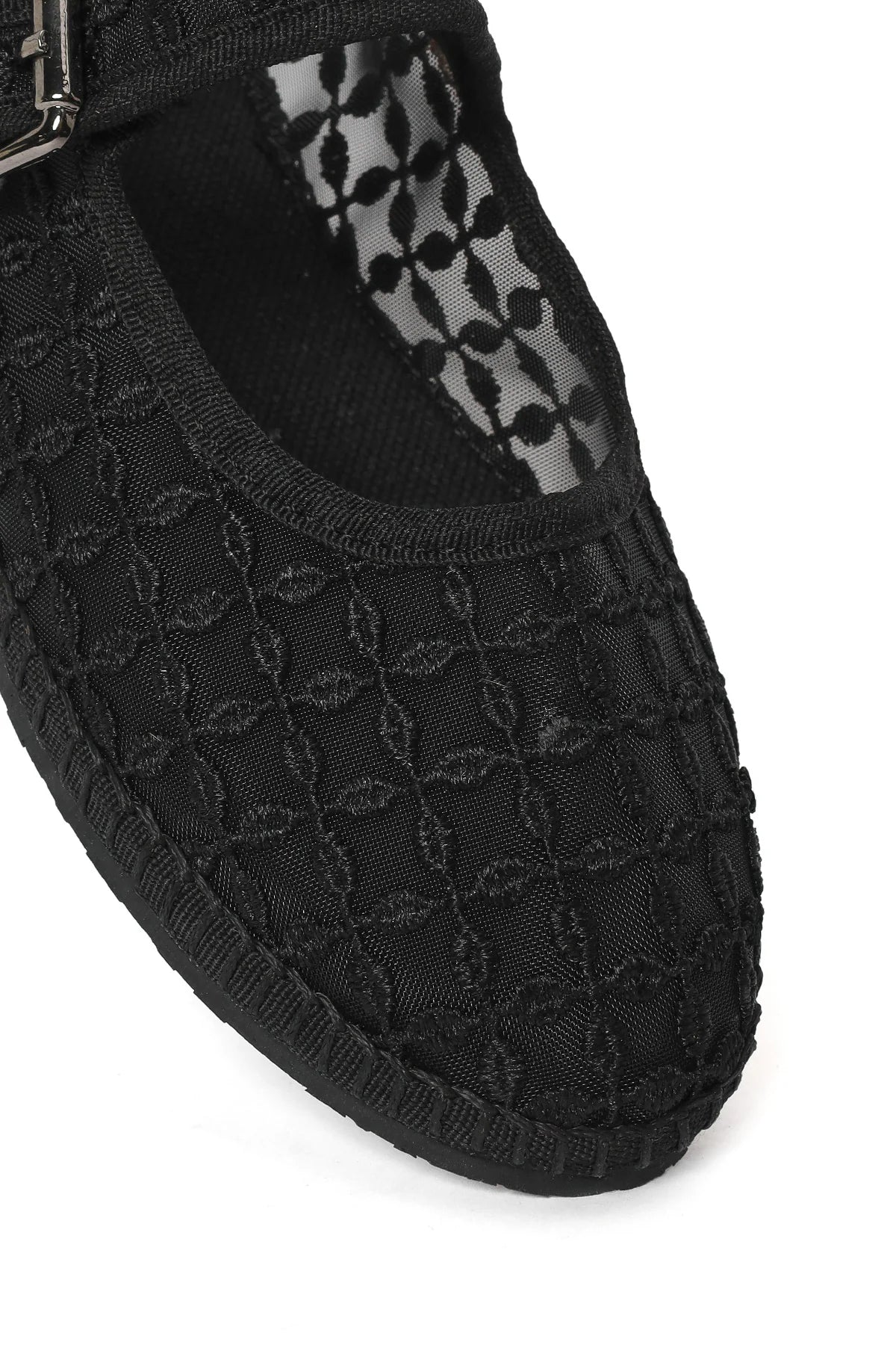 Kadın Siyah Tokalı Espadril
