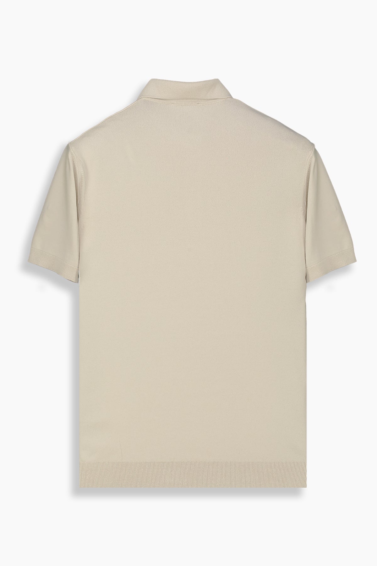 Relax Fit Polo Yaka Bej Triko Tişört