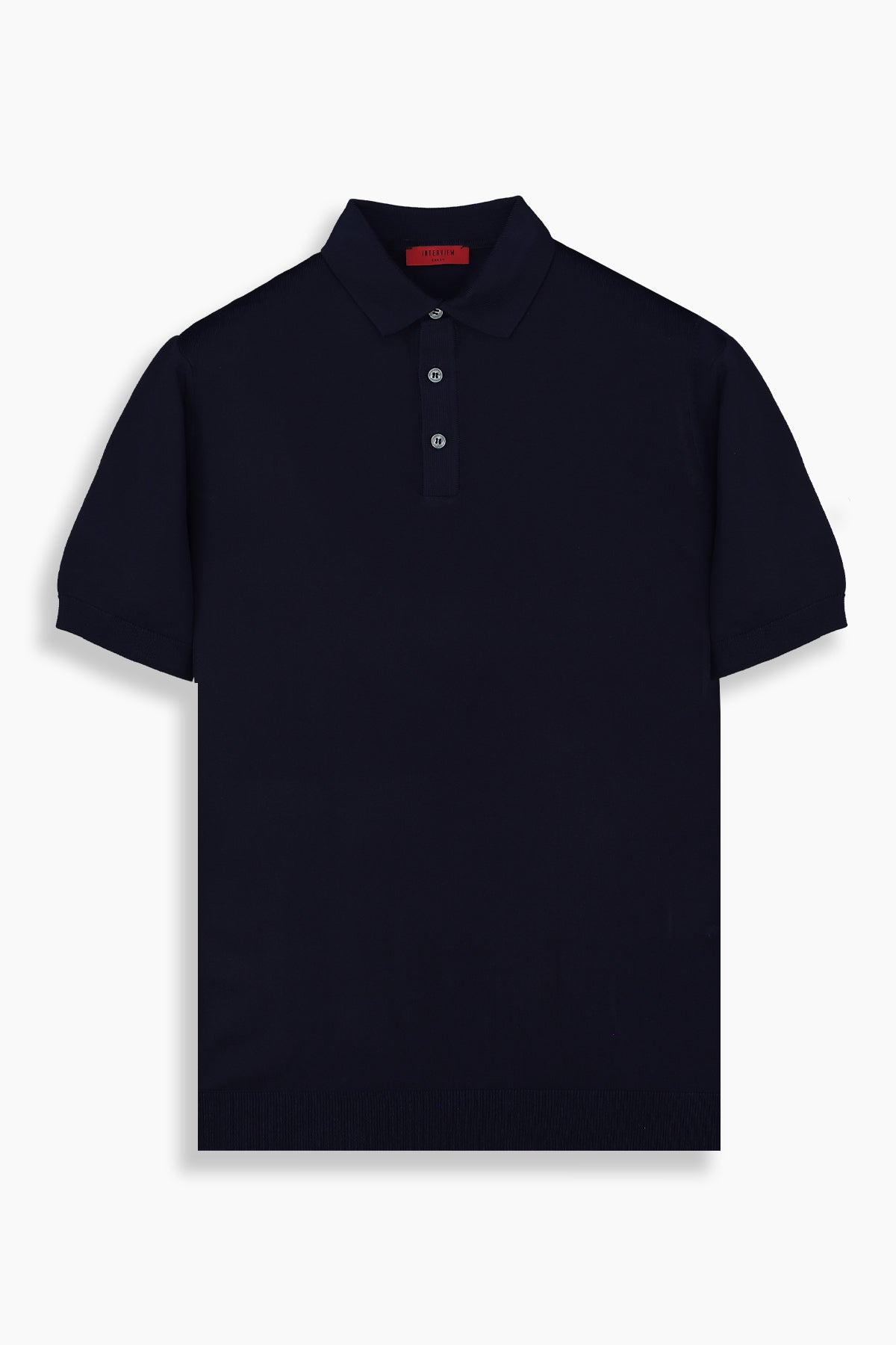 Relax Fit Polo Yaka Lacivert Triko Tişört