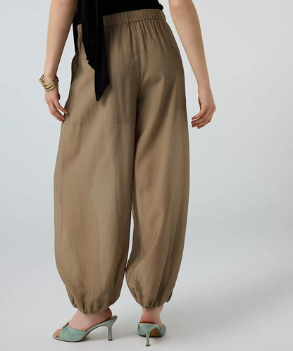 Haki Pileli Balon Fit Pantolon Is1260003188176 | Ipekyol