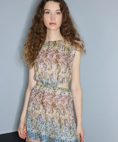Pembe Etnik Desen Cutout Elbise Is1260002292019 | Ipekyol