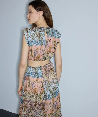Pembe Etnik Desen Cutout Elbise Is1260002292019 | Ipekyol