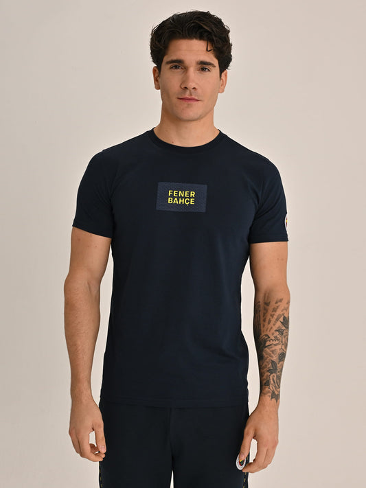 Fenerbahçe Lacivert Tribün 1907 Detaylı Fenerbahçe Erkek Tshirt