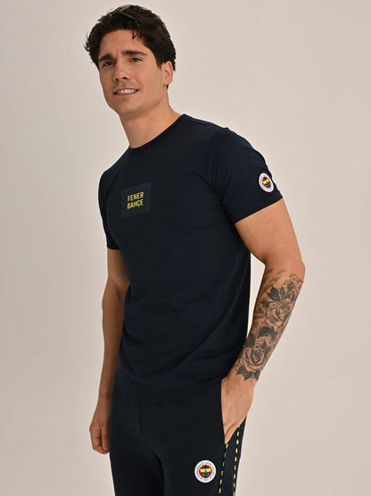 Fenerbahçe Lacivert Tribün 1907 Detaylı Fenerbahçe Erkek Tshirt