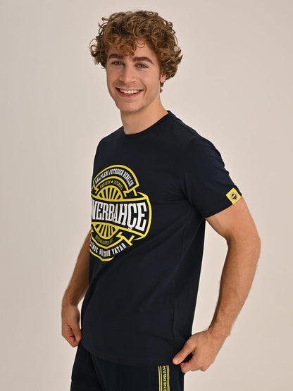 Fenerbahçe Lacivert Tribün Kalpleri Fetheden Renkler Erkek Tshirt