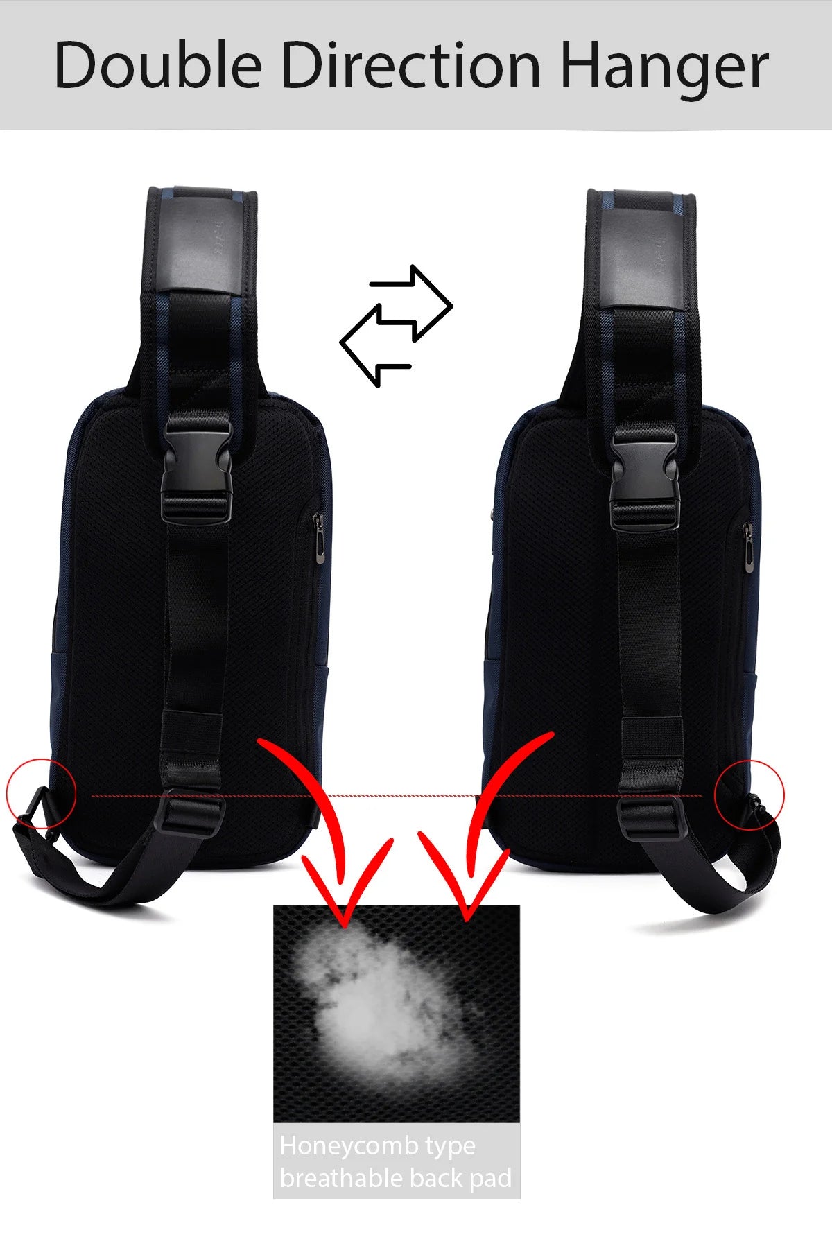 D-pack Erkek Lacivert Çapraz Çanta
