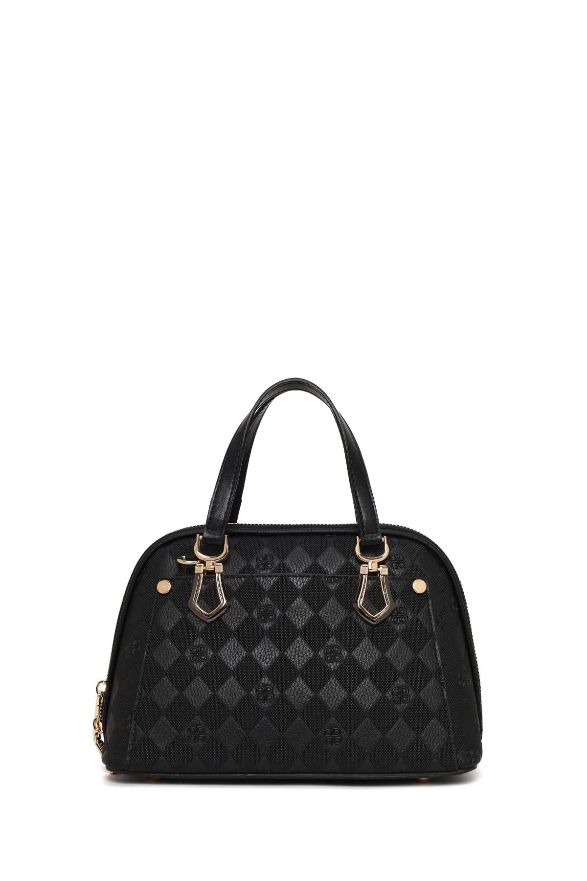 Kadın Siyah Uzun Askılı Baskılı Kol Çantası