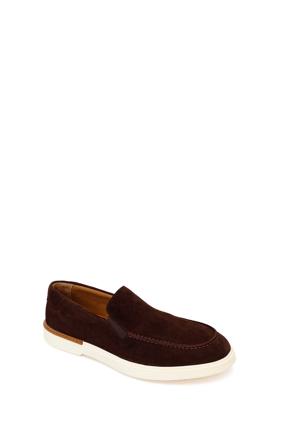 Erkek Kahverengi Süet Deri Loafer