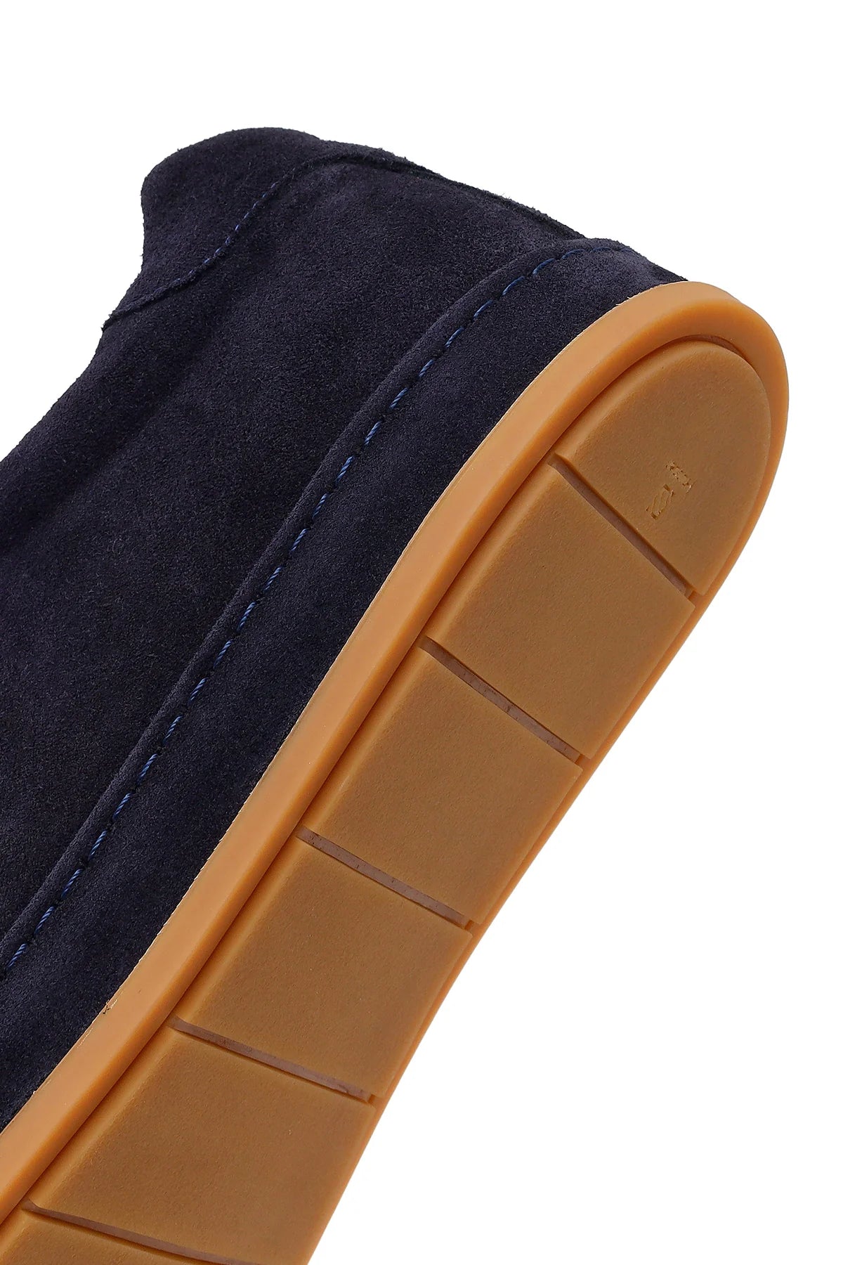 Erkek Lacivert Bağcıklı Süet Deri Sneaker