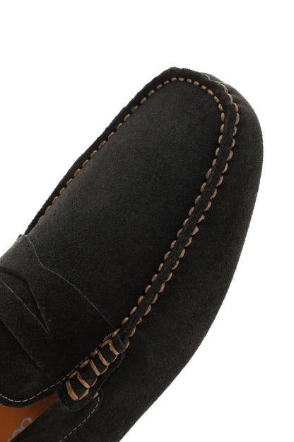 Erkek Haki Süet Deri Loafer
