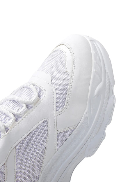 Kadın Beyaz Bağcıklı Kalın Tabanlı Sneaker