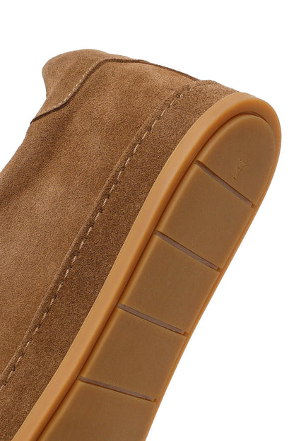 Erkek Vizon Bağcıklı Süet Deri Sneaker