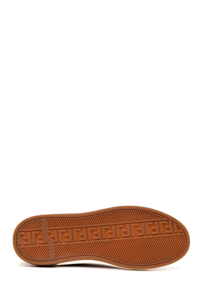 Erkek Bej Bağcıklı Süet Deri Sneaker