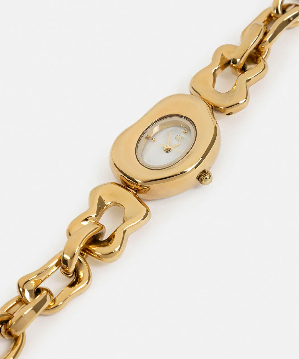 Altın Iç Içe Geçmiş Amorf Kol Saati Is1260096005265 | Ipekyol