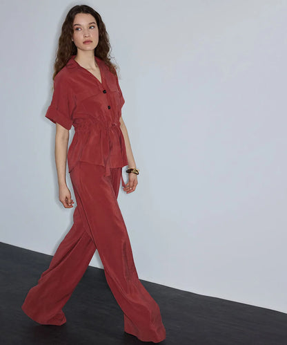 Turuncu Modal Içerikli Wide Leg Pantolon Is1260003247054 | Ipekyol