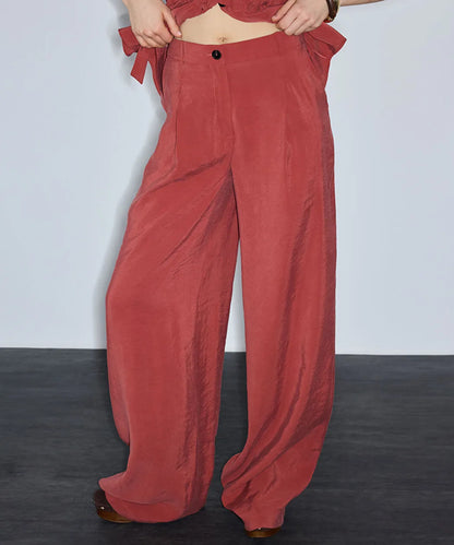 Turuncu Modal Içerikli Wide Leg Pantolon Is1260003247054 | Ipekyol