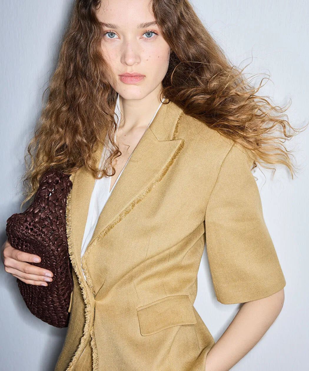 Natürel Püskül Şeritli Blazer Is1260106031ad4 | Ipekyol