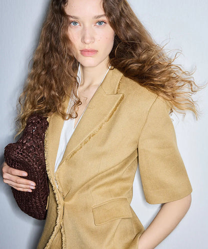 Natürel Püskül Şeritli Blazer Is1260106031ad4 | Ipekyol