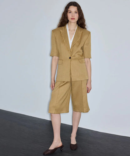Natürel Püskül Şeritli Blazer Is1260106031ad4 | Ipekyol