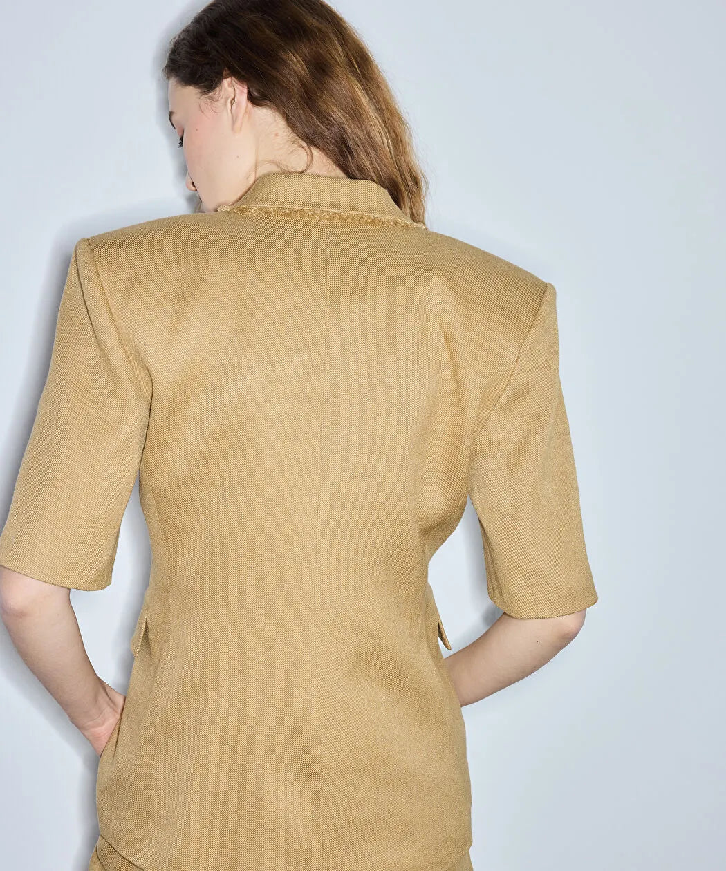 Natürel Püskül Şeritli Blazer Is1260106031ad4 | Ipekyol