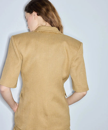 Natürel Püskül Şeritli Blazer Is1260106031ad4 | Ipekyol