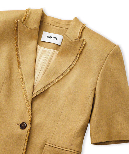 Natürel Püskül Şeritli Blazer Is1260106031ad4 | Ipekyol