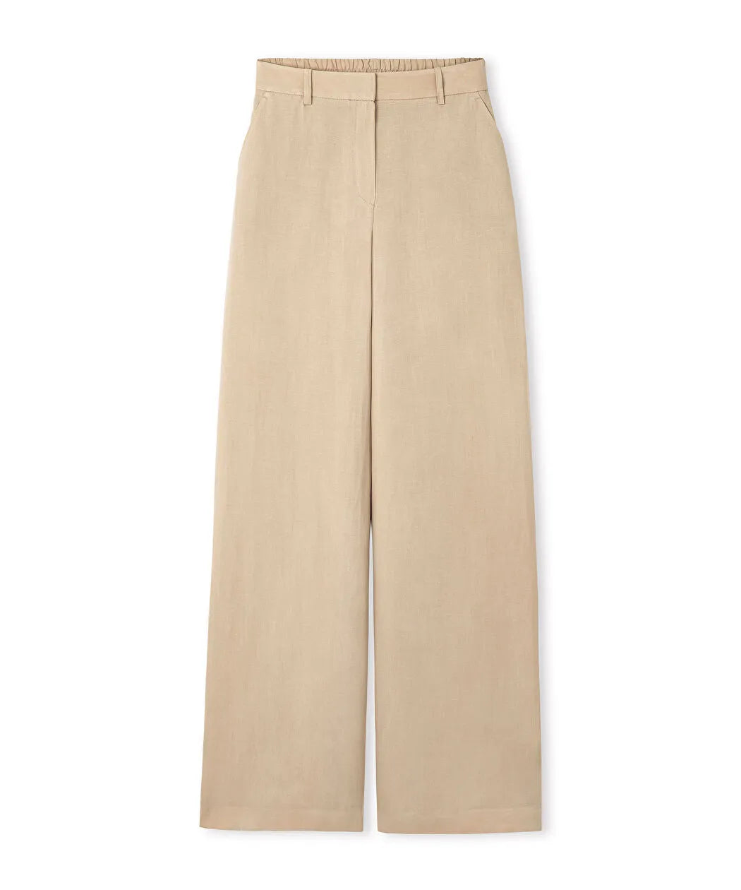 Natürel Keten Içerikli Wide Leg Pantolon Is1260003192003 | Ipekyol