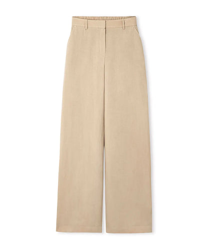 Natürel Keten Içerikli Wide Leg Pantolon Is1260003192003 | Ipekyol