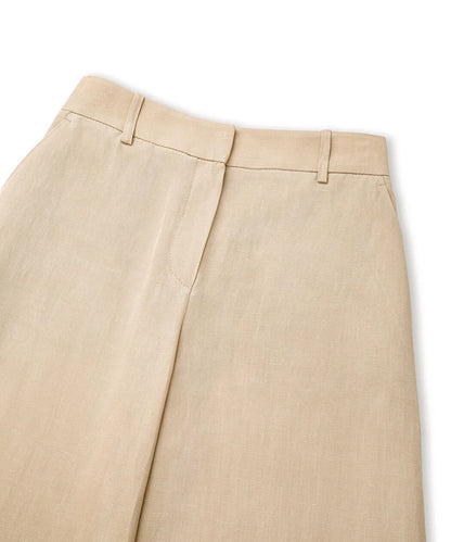 Natürel Keten Içerikli Wide Leg Pantolon Is1260003192003 | Ipekyol