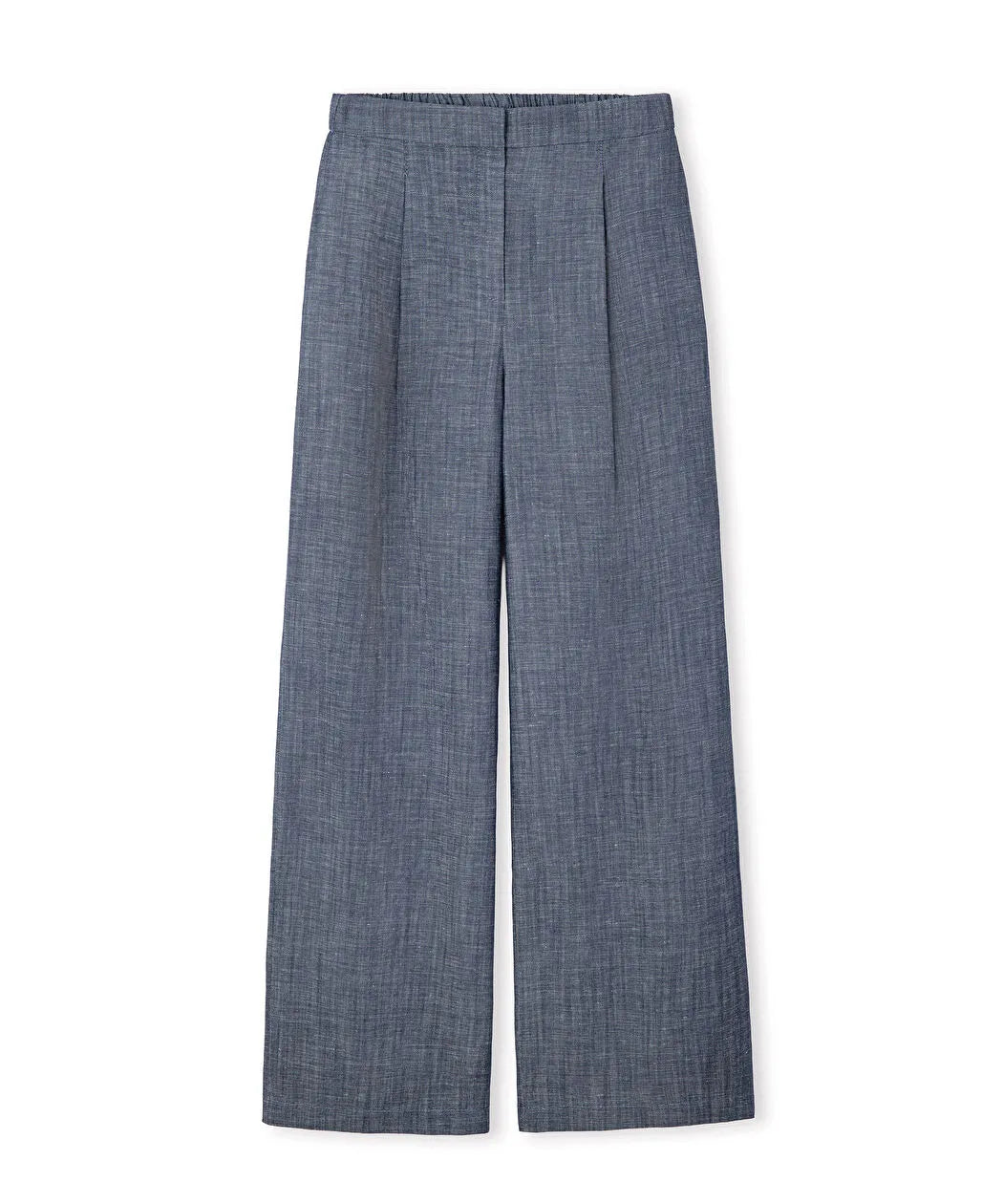 Lacivert Denim Görünümlü Wide Leg Pantolon Is1260003251015 | Ipekyol