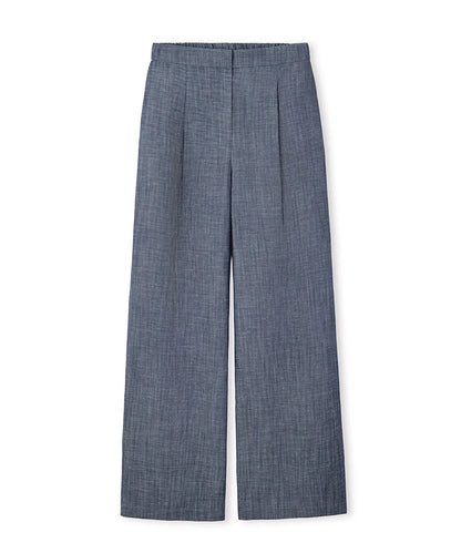 Lacivert Denim Görünümlü Wide Leg Pantolon Is1260003251015 | Ipekyol