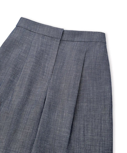 Lacivert Denim Görünümlü Wide Leg Pantolon Is1260003251015 | Ipekyol