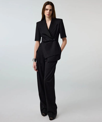 Siyah Cepli Wide Leg Pantolon Is1260003275001 | Ipekyol