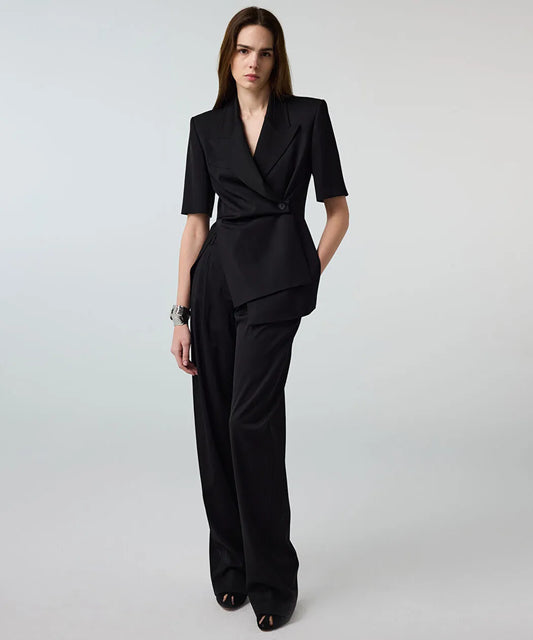 Siyah Cepli Wide Leg Pantolon Is1260003275001 | Ipekyol