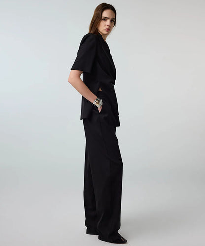 Siyah Cepli Wide Leg Pantolon Is1260003275001 | Ipekyol