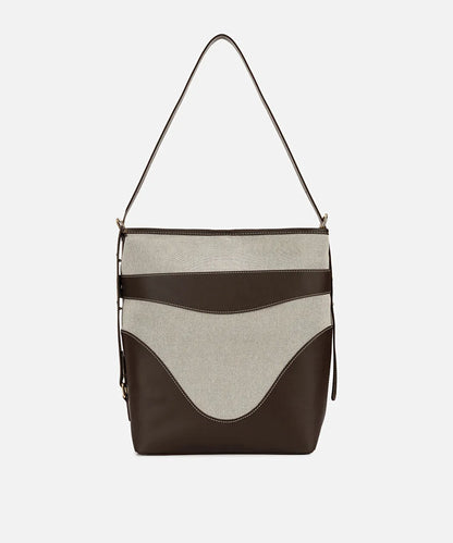 Kahverengi Colorblock Bucket Çanta Is1260052097074 | Ipekyol