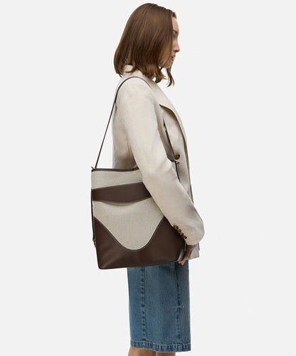Kahverengi Colorblock Bucket Çanta Is1260052097074 | Ipekyol